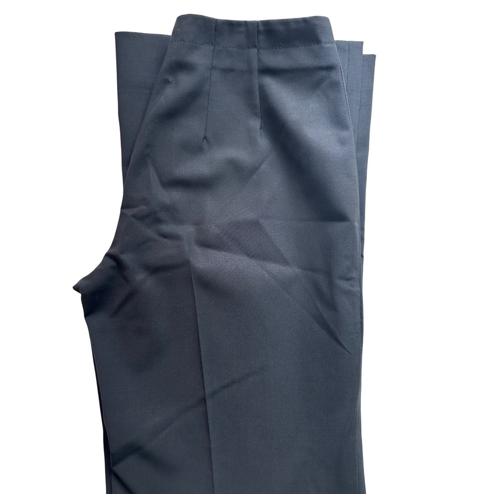 Theory Lightweight Wool Blend Trousers Black 0 Wide Leg Minimalist Quiet Luxury - Picture 5 of 11